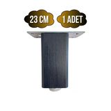 Kale Ayarlı Ahşap Ayak Mobilya Masa Ve Dolap Ayağı(Antrasit)(Kayın/Gürgen Ağacı) Antrasit 23Cm 23Cm - 1 Adet
