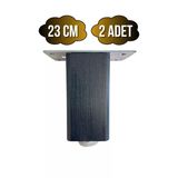 Kale Ayarlı Ahşap Ayak Mobilya Masa Ve Dolap Ayağı(Antrasit)(Kayın/Gürgen Ağacı) Antrasit 23Cm 23Cm - 2 Adet