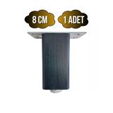 Kale Ayarlı Ahşap Ayak Mobilya Masa Ve Dolap Ayağı(Antrasit)(Kayın/Gürgen Ağacı) Antrasit 8Cm 8Cm - 1 Adet