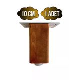 Kale Ayarlı Ahşap Ayak Mobilya Masa Ve Dolap Ayağı(Ceviz)(Kayın/Gürgen Ağacı) Ceviz 10Cm 10Cm - 1 Adet