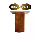 Kale Ayarlı Ahşap Ayak Mobilya Masa Ve Dolap Ayağı(Ceviz)(Kayın/Gürgen Ağacı) Ceviz 10Cm 10Cm - 2 Adet