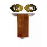 Kale Ayarlı Ahşap Ayak Mobilya Masa Ve Dolap Ayağı(Ceviz)(Kayın/Gürgen Ağacı) Ceviz 8Cm 8Cm - 1 Adet
