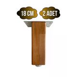 Kale Ayarlı Ahşap Ayak Mobilya Masa Ve Dolap Ayağı(Kayın)(Kayın/Gürgen Ağacı) Ahşap Rengi 18Cm 18Cm - 2 Adet