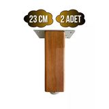 Kale Ayarlı Ahşap Ayak Mobilya Masa Ve Dolap Ayağı(Kayın)(Kayın/Gürgen Ağacı) Ahşap Rengi 23Cm 23Cm - 2 Adet