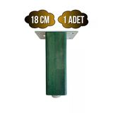 Kale Ayarlı Ahşap Ayak Mobilya Masa Ve Dolap Ayağı(Yeşil)(Kayın/Gürgen Ağacı) Yeşil 18Cm 18Cm - 1 Adet