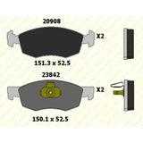 Kale Balata 23842A0000kd13 Fren Balatası Ön Bm Doblo 01 06