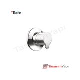 Kale D100 Ankastre Stop Valf Krom 1/2 Aç Kapa Krom