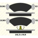 Kale Disk Fren Balatası Ön Ford Courıer 96>, Fıesta 98>, Fıesta Iıı 89-95, Fıesta Iv 95-02, Ka 96-08 (1 Tk )