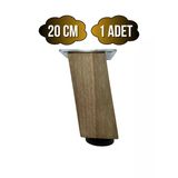 Kale Eğimli Ayarlı Ahşap Ayak Mobilya Masa Ve Dolap Ayağı(Koyu Ceviz)(Ceviz Ağacı) Ceviz 20Cm 20Cm - 1 Adet