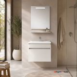 Kale Idea 2.0 65 cm Parlak Beyaz Tek Çekmeceli Banyo Dolabı Takımı