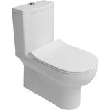 Kale Idea 2.0 Kanalsız Duvara Sıfır Klozet + Ultra Slim Yavaş Kapanan Kapak + Rezervuar + 3/6 Iç Takım - Beyaz