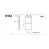 Kale KALORİFER RADYATÖRÜ FIAT ALBEA-PALIO 1 SIRA ALÜMİNYUM BRAZİNG SİSTEM