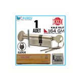 Kale Kilit 164 GM 68 MM Nikel Standart Mandal Topuzlu Silindir Barel
