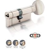 Kale Kilit | 164 KTBSM Kilit Silindiri, Tuzaklı - Mandallı Kilit Göbeği [68 mm, Nikel] - Krom - Mandallı, 68 mm
