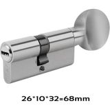 Kale Kilit 164 Sm Sistem Mandal Topuzlu Silindir 68 mm Barel 3 Anahtarlı Göbek