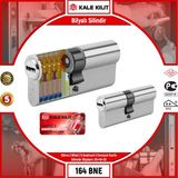 Kale Kilit Bilyalı Silindir 164 Bne 68 mm Nikel 5 Anahtarlı Emniyet Kartlı 164BNE00006