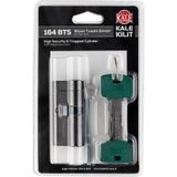 Kale Kilit Bilyalı Tuzaklı - Plastik Yeşil Kafalı 5 Anahtarlı-Blisterlı-Antrasit - 68Mm (26+10+32)