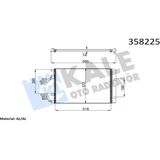 Kale Klıma Radyatoru Kondenser Hyundaı Accent Blue 1.6 Crdı 11- I20 - Kıa Rıo Iıı 11- Kurutucu Ile