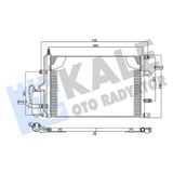 Kale Klima Radyatörü Volvo S60 I 384 2.0t 00-10 S80 I 184 2.0t 98-06 V70 Iı 285 2.4 01-07 XC70 I Cross Country 295 2.5t Xc Awd 02-07 Kurutucu Ile Brazıng Al-Al 655X436X22