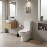 Kale Loft Kanalsız Duvara Sıfır Klozet + Ultra Slim Yavaş Kapanan Klozet Kapağı + Rezervuar + 3/6 İç Takım - Beyaz