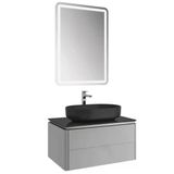 Kale Lotus Banyo Dolabı Takımı 80 cm Gri