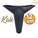 Kale Lüks Mobilya Kanepe Koltuk Tv Ünitesi Ayağı 12 Cm Siyah Ayakları