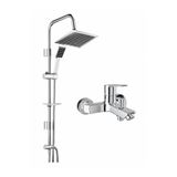 KALE Mare Banyo Bataryası ve TEMA 53260 Rain Quadro Tepe Duş Seti