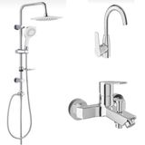 Kale Mare Banyo + Döner Lavabo Bataryasi Ve Tema 53276 Tepe Duş Seti