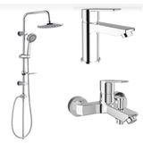 Kale Mare Banyo +Lavabo Bataryası ve Tema 53230 Tepe Duş Seti