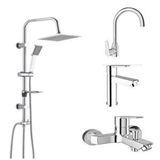 Kale Mare Banyo Lavabo Mutfak Bataryası Tema 53260 Tepe Duş Seti