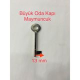 Kale Maymuncuk 13 mm Büyük Oda Kapısı Anahtarı Her Kilidi Açan Özellikte - Büyük (13 mm)