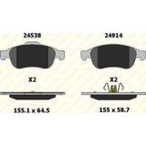 Kale Ön Fren Balatası Renault Fluence 08> Duster 10> Dokker 12> Megane Iıı 08> Scenıc Iıı 09> / Nıssan