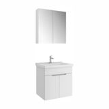 Kale Optimum 80 Cm Set Beyaz (Lavabo + Dolap + Düz Ayna)
