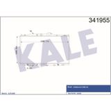 KALE OTO Radyatör 341955 Radyatör Accord Vıı Al-Pl-Brz