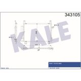 KALE OTO Radyatör 343105 Klima Radyatörü Yaris Al-Al