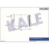 KALE OTO Radyatör 345260 Klima Radyatörü Nissan Qashqai 1.5DCI 07- Oto.-Mek. Al Al