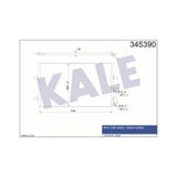 KALE OTO Radyatör 345390 Klima Radyatörü Transit Tourneo 06- Transit 06- 839X391X16
