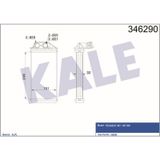 KALE OTO Radyatör 346290 Kalorifer Radyatörü 307 00- 1.4 HDI 1.6 HDI 2.0 HDI
