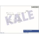 KALE OTO Radyatör 346560 Kalorifer Rdayatöru Brazıng H100 Klimalı 165X170X44