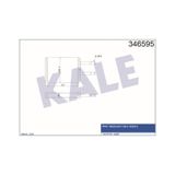 KALE OTO Radyatör 346595 Kalorifer Radyatörü Brazıng Mazda 626 Otom Mek 183X156X26