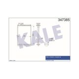 KALE OTO Radyatör 347385 Kalorifer Radyatörü P407-C5 III-C6 04-
