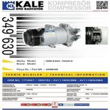KALE OTO Radyatör 349630 Klima Kompresörü B-Max 12-Fiesta VI-Focus III 10-