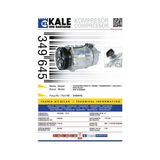 KALE OTO Radyatör 349645 Klima Kompresörü Caddy (05-10)Galaxy (00-06)1.9TDI