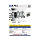 KALE OTO Radyatör 349880 Klima Kompresörü Avensis 1.6 09-Corolla Uyumlu 1.6 07- (119Mm)