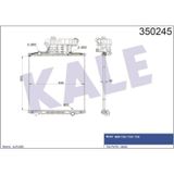 KALE OTO Radyatör 350245 Radyatör Al/Brz Man Tga-Tgs-Tgx Çerçevesiz Mt 920×920×40