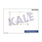 KALE OTO Radyatör 351040 Radyatör Vivaro 06-Trafic II06- 2.5Cdtı G9U.6.30 Ac - Klimasız - Mek 780×462.25×27 Al - Pl - Brz