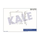 KALE OTO Radyatör 351270 Su Radyatörü Ranger 2.2TDCI 3.2TDCI 11- Mazda B2200