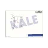 KALE OTO Radyatör 352445 Turbo Radyatörü Intercooler Audi A4 1.8T 00-
