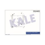 KALE OTO Radyatör 352465 Turbo Radyatörü Intercooler Opel Astra H