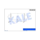 KALE OTO Radyatör 353030 Kondenser Al/Pl/Brz Mercedesactros Mp4-Antos-Arocs